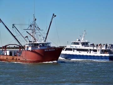 The Doris Mae IV and commercial fishing boat Miss Maddy